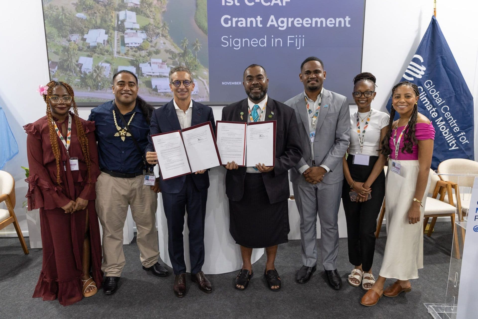 The Global Centre for Climate Mobility Launches First Communities Climate Adaptation Facility (C-CAF) Grant Project in Fiji